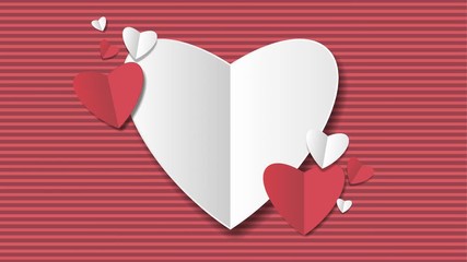 Poster - love background motion graphics animation