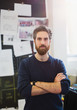 © Tom Merton/Caia Image - Portrait confident, determined male architect in office