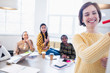 © Sam Edwards/Caia Image - Businesswomen brainstorming in conference room meeting