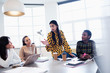 © Sam Edwards/Caia Image - Businesswomen talking in conference room meeting