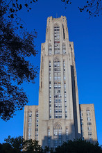 PITTSBURGH - NOVEMBER 2019:  A Gothic Style Skyscraper Known As The Cathedral Of Learning At The University Of Pittsburgh