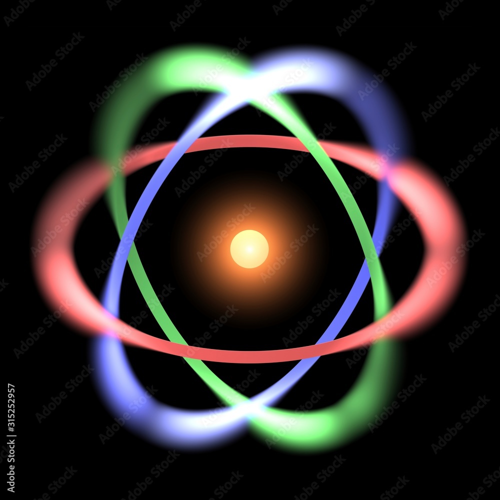 Atomic structure, artwork Stock Photo | Adobe Stock