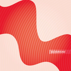 Wall Mural - waves background, geometric figures on white background