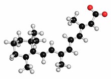Alitretinoin Cancer Drug Molecule