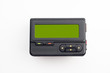 A pager or a beeper ,One way pagers can only receive messages on white background