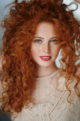 Wall Mural - unruly red hair