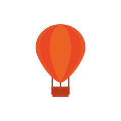 Poster - hot air balloon australia icon on white background