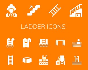 Wall Mural - Modern Simple Set of ladder Vector filled Icons