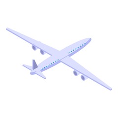 Poster - Airplane icon. Isometric of airplane vector icon for web design isolated on white background