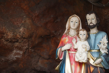 Statue Of Mother Mary And Newly Born Jesus