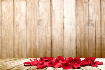 Sticker - Red rose petals