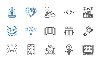 Canvas Print - decorative icons set