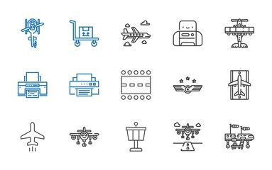 Sticker - jet icons set