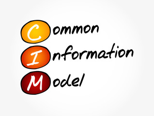 Poster - cim - common information model acronym, concept background