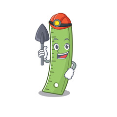 Sticker - Cool clever Miner ruler cartoon character design