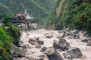 Wall Mural - Urubamba river stream