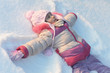 © aletia2011 - Happy little girl in warm clothes in winter on snow