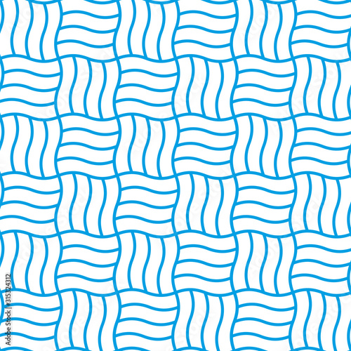 Seamless wave or fabric texture in blue.
