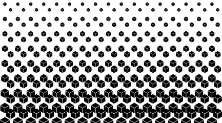Poster - Geometric cube pattern vector design.