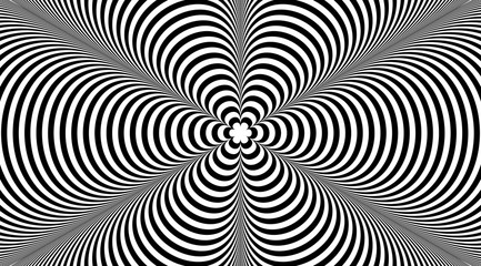 Poster - Abstract psychedelic art stripped background vector design.