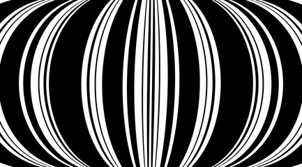 Aufkleber - Stripped rings abstract background. Linear circles optical illusion backdrop vector design.
