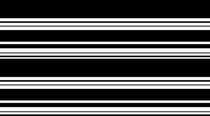 Aufkleber - Linear stripes black and white background vector design.