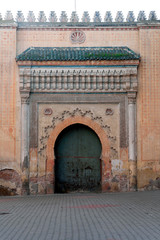 Wall Mural - Door to El Badi palace in Marrakech, Morocco