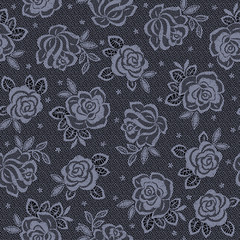 Wall Mural - I made a seamless race pattern with the rose,