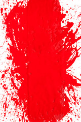 Wall Mural - Red spreading over white background