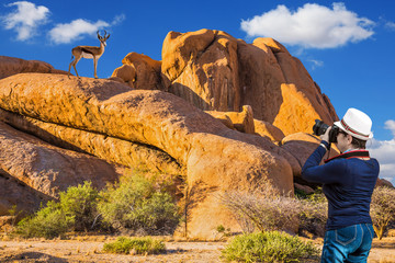 Sticker - In the Namib desert