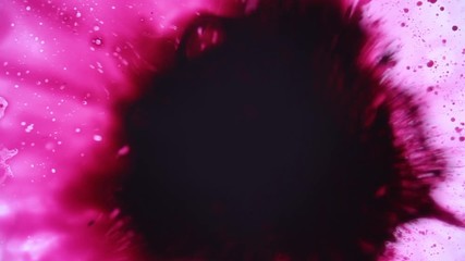 abstract colorful paint reactions. psychedelic liquid light show, dye patterns in water, oil, paint.