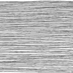 Hand drawn horizontal parallel thin black lines on white background. Straight lines pen sketch for graphic design