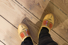 ZAANSE SCHANS, NETHERLANDS - Klompen, Clog Dutch Wooden Shoes