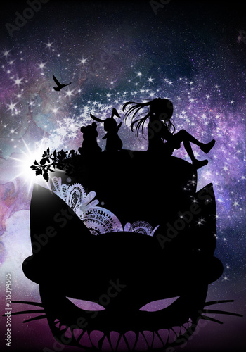 Alice In Wonderland Silhouette Art Photo Manipulation Buy This Stock Photo And Explore Similar Images At Adobe Stock Adobe Stock