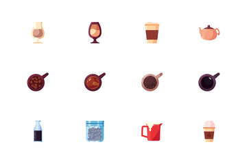 Wall Mural - Isolated coffee icon set vector design