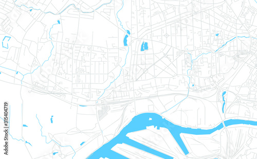 Cuadros en Lienzo Kaliningrad, Russia bright vector map