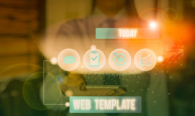 Poster - Handwriting text writing Web Template. Conceptual photo predesigned or plug in webpage or set of HTML webpages