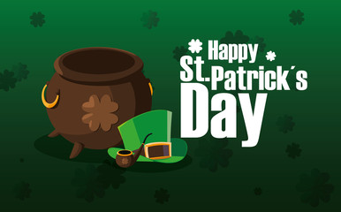 Sticker - Happy saint patricks day vector design