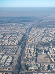 Poster - Aerial view of Kuwait City. Buildings of Kuwait