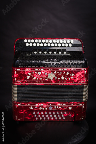 Cuadros en Lienzo Russian folk musical instruments. Accordion, spoons, Psalms