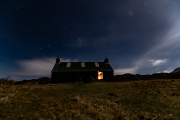 Wall Mural - Moon Lit House