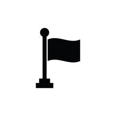 Poster - flag point icon. Flag marker icon. Location symbol/ Vector icon for website design, app. 