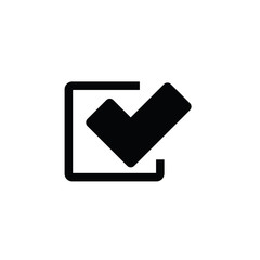 Poster - Checkmark icon. Check list button icon.Vector icon, symbol for website design, app. 