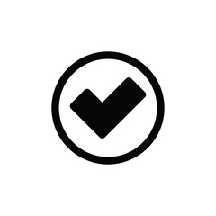 Poster - Checkmark icon. Check list button icon.Vector icon, symbol for website design, app. 