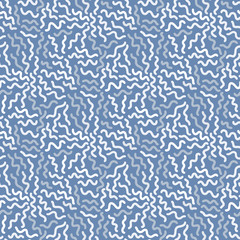 Poster - Abstract seamless pattern of simple shapes. Geometrical figures randomly located on a sheet.