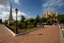 Born Square With The Town Hall (Ajuntament) In The Old Town Of Ciutadella , Minorca, Balearic Islands, Spain