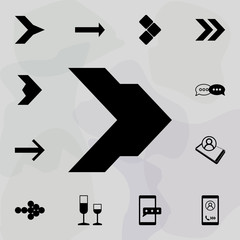 Poster - Arrow icon. Web icons universal set for web and mobile