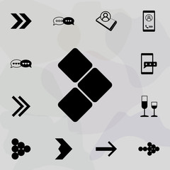 Poster - Arrow cubes icon. Web icons universal set for web and mobile