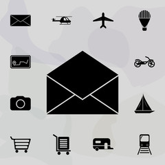 Poster - Open envelope icon. Web icons universal set for web and mobile