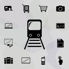 Poster - A train icon. Web icons universal set for web and mobile